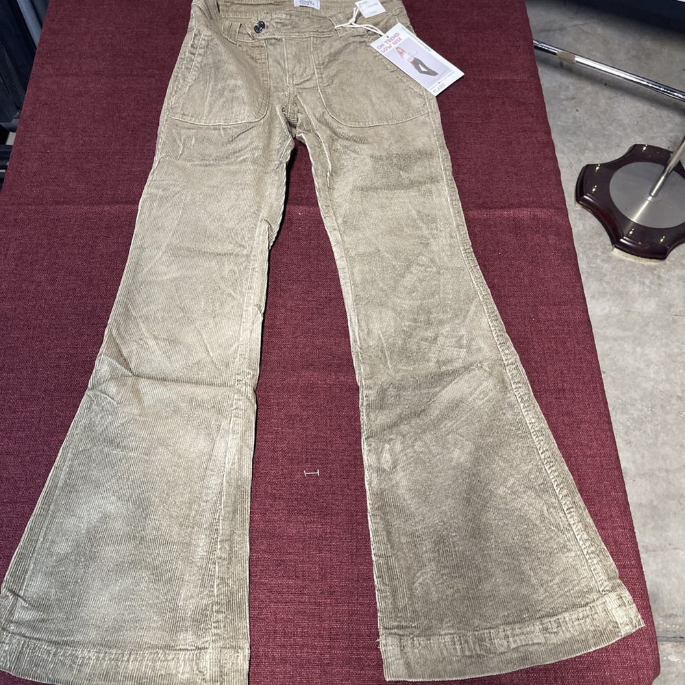 Simple Society Low Rise Flare Women Corduroy Pants Size 1/25